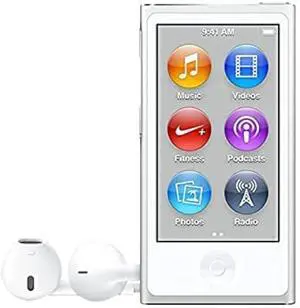 Music Player iPod Nano 7th Generation 16gb Silver Packaged in Plain White Box Music Player iPod Nano 7th Generation 16gb Silver Packaged in Plain White Box