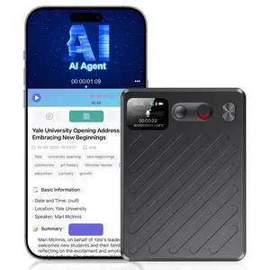 AI Voice Recorder, AI Transcription & Summary, APP Control AI Note Taking Device Supports 132+ Languages, 100H 64GB Memory, Magnetic Audio Recorder for Lectures, Learning, Meetings, Calls, Black AI Voice Recorder, AI Transcription & Summary, APP Control AI Note Taking Device Supports 132+ Languages, 100H 64GB Memory, Magnetic Audio Recorder for Lectures, Learning, Meetings, Calls, Black