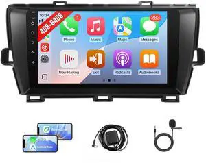 Upgrade 4+64GB Car Radio for Toyota Prius 2010 2011 2012 2013 2014 2015 with Carplay Android Auto, 9Inch Touch Screen for Prius Stereo with GPS, Bluetooth, WiFi, FM, SWC + MIC + Backup Camera Upgrade 4+64GB Car Radio for Toyota Prius 2010 2011 2012 2013 2014 2015 with Carplay Android Auto, 9Inch Touch Screen for Prius Stereo with GPS, Bluetooth, WiFi, FM, SWC + MIC + Backup Camera