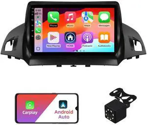 2+32G Android 12 Double Din Car Stereo for Ford Escape 2013-2016 with 9 Inch Touchscreen Radio Built-in Wireless Carplay/Android Auto/GPS/Bluetooth/FM/AUX-in/Steering Wheel Controls/Backup Camera 2+32G Android 12 Double Din Car Stereo for Ford Escape 2013-2016 with 9 Inch Touchscreen Radio Built-in Wireless Carplay/Android Auto/GPS/Bluetooth/FM/AUX-in/Steering Wheel Controls/Backup Camera