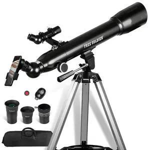 Telescopes for Adults High Powered, 700x90mm AZ Astronomical Professional Refractor Telescope for Beginners Astronomy with Advanced Eyepieces, Cool Astronomy for Christmas, Black Telescopes for Adults High Powered, 700x90mm AZ Astronomical Professional Refractor Telescope for Beginners Astronomy with Advanced Eyepieces, Cool Astronomy for Christmas, Black