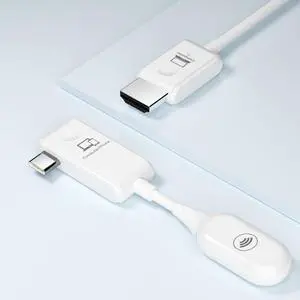 Wireless USB C to HD Display Adapter Screen Mirror Cast Extend for iPhone 15 16 17 & USB C Equiped Phone Laptop HD Transmitter and Receiver | No Setup Real Plug n Play Wireless USB C to HD Display Adapter Screen Mirror Cast Extend for iPhone 15 16 17 & USB C Equiped Phone Laptop HD Transmitter and Receiver | No Setup Real Plug n Play