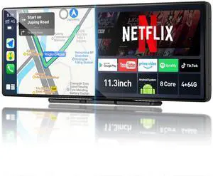 11.3" QLED Android 8Core 4G+64G Carplay Screen for Car Android Auto & Carplay Screen with Net-Flix YouTube Google Play 1080P Rear Camera Split Screen GPS Navigation Voice Control 11.3" QLED Android 8Core 4G+64G Carplay Screen for Car Android Auto & Carplay Screen with Net-Flix YouTube Google Play 1080P Rear Camera Split Screen GPS Navigation Voice Control