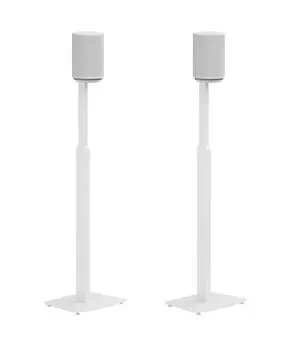 Adjustable Floor Stand Mount Compatible with SONOS Era 100 and Era 100 SL | White Brackets | Adjustable from 27.6" - 50" | Pair (2-Pack) Adjustable Floor Stand Mount Compatible with SONOS Era 100 and Era 100 SL | White Brackets | Adjustable from 27.6" - 50" | Pair (2-Pack)