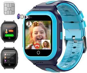 Wonlex 4G Kids Smartwatch with SIM Card, 1.4" GPS Smart Watch for Kids, Boys Girls Phone Watch with Temperature HR BP Monitor, Video Calls, SOS, Camera, Pedometer, Alarm, Music Player(Blue) Wonlex 4G Kids Smartwatch with SIM Card, 1.4" GPS Smart Watch for Kids, Boys Girls Phone Watch with Temperature HR BP Monitor, Video Calls, SOS, Camera, Pedometer, Alarm, Music Player(Blue)