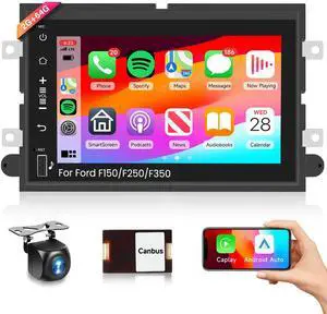 2G 64G Radio for Ford F150 F250 F350 E250 E350 Fusion Edge Explorer Expedition Car Stereo with Wireless Carplay Android Auto 7inch IPS Touchscreen/1280P Backup Camera/WiFi/FM RDS/HiFi/GPS/Bluetooth 2G 64G Radio for Ford F150 F250 F350 E250 E350 Fusion Edge Explorer Expedition Car Stereo with Wireless Carplay Android Auto 7inch IPS Touchscreen/1280P Backup Camera/WiFi/FM RDS/HiFi/GPS/Bluetooth