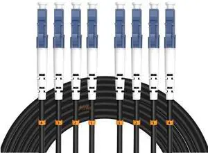 100ft 30MetersLC to LC Outdoor Armored 4 Core 9/125 SM Fiber Optic Cable Jumper Optical Patch Cord Singlemode LC-LC 100ft 30MetersLC to LC Outdoor Armored 4 Core 9/125 SM Fiber Optic Cable Jumper Optical Patch Cord Singlemode LC-LC