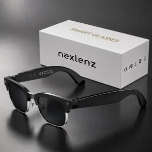 AI Smart Camera Glasses with Sunglass Lenses, 8MP Hands-Free POV Photo & Video Recording, Object Recognition & Translation, Open-Ear Bluetooth Audio & Calls, IP65 for Outdoor Daily Wear AI Smart Camera Glasses with Sunglass Lenses, 8MP Hands-Free POV Photo & Video Recording, Object Recognition & Translation, Open-Ear Bluetooth Audio & Calls, IP65 for Outdoor Daily Wear