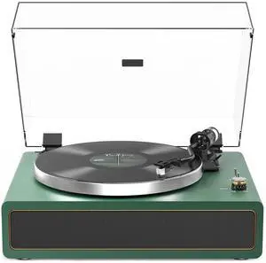 Turntable Record Player with Built-in Speakers, Vinyl Record Player Support Bluetooth Playback Auto Stop 33&45 RPM Speed RCA Line Out AUX in All-in-one Belt-Drive Turntable for Vinyl Records Turntable Record Player with Built-in Speakers, Vinyl Record Player Support Bluetooth Playback Auto Stop 33&45 RPM Speed RCA Line Out AUX in All-in-one Belt-Drive Turntable for Vinyl Records
