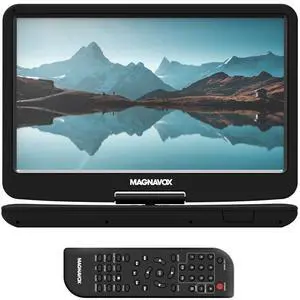 MTFT754 Portable 11.6 Inch TFT Swivel Screen DVD/CD Player in Black | Rechargeable Battery | Swivel Screen Design | Great for Road Trips | Headphone Jack MTFT754 Portable 11.6 Inch TFT Swivel Screen DVD/CD Player in Black | Rechargeable Battery | Swivel Screen Design | Great for Road Trips | Headphone Jack
