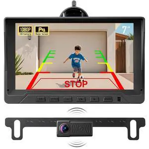 1080P Backup Camera with Sensors Parking Distance Control (PDC) System | Radar Sensing Warning,Waterproof, Night Vision,Rear View Camera with 7'' Monitor,for Cars/Truck/SUV/RV/Van/Trailer 1080P Backup Camera with Sensors Parking Distance Control (PDC) System | Radar Sensing Warning,Waterproof, Night Vision,Rear View Camera with 7'' Monitor,for Cars/Truck/SUV/RV/Van/Trailer