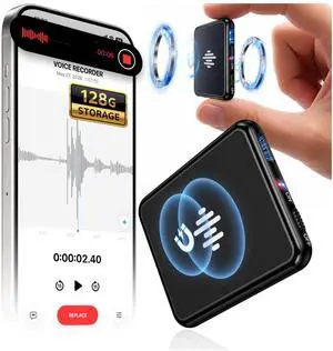 128GB (9800Hour) Digital Voice Activated Recorder, Double-Sided Magnetic Audio Recorder with Playback, USB-C Voice Recorder with AI Noise Reduction, MP3 Listening Devices, 70H Continuous for Lectures 128GB (9800Hour) Digital Voice Activated Recorder, Double-Sided Magnetic Audio Recorder with Playback, USB-C Voice Recorder with AI Noise Reduction, MP3 Listening Devices, 70H Continuous for Lectures