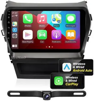 for Santa Fe 2013 2014 2015 2016 2017 Radio Stereo Wireless Carplay Auto | Upgrade Android 8-croe Head Unit DSP Navigation GPS WIFI FM/AM Bluetooth TouchScreen Multimedia Player Backup Camera for Santa Fe 2013 2014 2015 2016 2017 Radio Stereo Wireless Carplay Auto | Upgrade Android 8-croe Head Unit DSP Navigation GPS WIFI FM/AM Bluetooth TouchScreen Multimedia Player Backup Camera