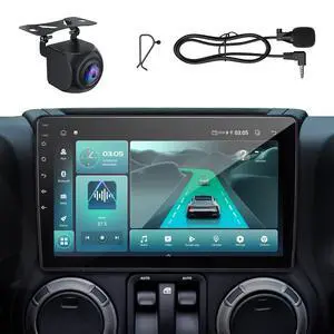 Upgraded 10" Car Radio Stereo for Jeep Wrangler JK 2007-2018 Dodge Ram 1500 2500 3500 Grand Cherokee, CarPlay/Android Auto/Android 13/2G+64G/GPS Navigation/Backup Camera,Built in Cooling Fan Upgraded 10" Car Radio Stereo for Jeep Wrangler JK 2007-2018 Dodge Ram 1500 2500 3500 Grand Cherokee, CarPlay/Android Auto/Android 13/2G+64G/GPS Navigation/Backup Camera,Built in Cooling Fan