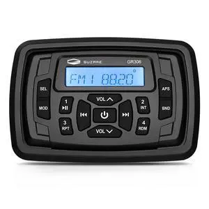 Marine Stereo Bluetooth Waterproof Boats Golf Cart Radio Digital Media Stereo Receiver AM FM Tuner Bluetooth Streaming on ATV UTV Motorcycle and Spa Hot Tubs Marine Stereo Bluetooth Waterproof Boats Golf Cart Radio Digital Media Stereo Receiver AM FM Tuner Bluetooth Streaming on ATV UTV Motorcycle and Spa Hot Tubs