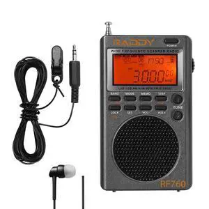 Raddy RF760 Portable SSB Shortwave Radio Receiver, NOAA Alert | Full band AM/FM/SW/CB/VHF/UHF/AIR, rechargeable, earphone jack, 9.7ft wire antenna Raddy RF760 Portable SSB Shortwave Radio Receiver, NOAA Alert | Full band AM/FM/SW/CB/VHF/UHF/AIR, rechargeable, earphone jack, 9.7ft wire antenna