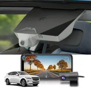 Front 4K+Rear 1080P Dash Cam Adapts for Genesis GV80 2021-2025 (HD2-T6010, Grey Cover), OEM Factory Look, Dual HD Video, Built-in WiFi & APP, Loop Recording, G-Sensor, Easy to Set, 128GB Card Front 4K+Rear 1080P Dash Cam Adapts for Genesis GV80 2021-2025 (HD2-T6010, Grey Cover), OEM Factory Look, Dual HD Video, Built-in WiFi & APP, Loop Recording, G-Sensor, Easy to Set, 128GB Card
