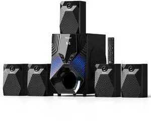Home Theater System, 1000 Watts Peak Power Surround Sound Systems | 5 Wired Satellite Audio Speakers 8" Subwoofer 5.1/2.1 Channel Deep Bass with ARC Optical Bluetooth AUX Input Home Theater System, 1000 Watts Peak Power Surround Sound Systems | 5 Wired Satellite Audio Speakers 8" Subwoofer 5.1/2.1 Channel Deep Bass with ARC Optical Bluetooth AUX Input