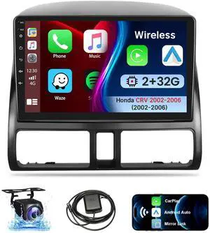 8 Core Car Radio for Honda CRV 2002-2006 Apple Carplay Android Auto | 9" IPS Touch Screen Head Unit for Honda CRV Stereo with Backup Camera, SWC, GPS Navigation/5G WiFi/Bluetooth/Mirror Link/FM 8 Core Car Radio for Honda CRV 2002-2006 Apple Carplay Android Auto | 9" IPS Touch Screen Head Unit for Honda CRV Stereo with Backup Camera, SWC, GPS Navigation/5G WiFi/Bluetooth/Mirror Link/FM