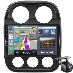 Car Radio for Jeep Patriot Compass 2010-2016: Upgrade 8Core 4GB+64GB Stereo | Wireless CarPlay & Android Auto, 10" Touchscreen, Android 15 Head Unit, GPS Navigation, Bluetooth, WIFI, SWC, Backup Camer Car Radio for Jeep Patriot Compass 2010-2016: Upgrade 8Core 4GB+64GB Stereo | Wireless CarPlay & Android Auto, 10" Touchscreen, Android 15 Head Unit, GPS Navigation, Bluetooth, WIFI, SWC, Backup Camer