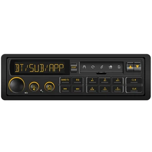 Bluetooth Retro Car Stereo Receiver: Single Din European Classic Look Radio | 2 Subwoofer Outputs Pre-Amp AM FM USB SD AUX Type-C PD3.0 Fast Charge EQ SWC Bluetooth Retro Car Stereo Receiver: Single Din European Classic Look Radio | 2 Subwoofer Outputs Pre-Amp AM FM USB SD AUX Type-C PD3.0 Fast Charge EQ SWC