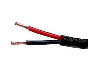Speaker Wire - CL2 Rated, 2-Conductor, 12AWG, PVC Jacket Material, 99.9% Oxygen-Free Pure Bare Copper, 250 Feet, Black Speaker Wire - CL2 Rated, 2-Conductor, 12AWG, PVC Jacket Material, 99.9% Oxygen-Free Pure Bare Copper, 250 Feet, Black