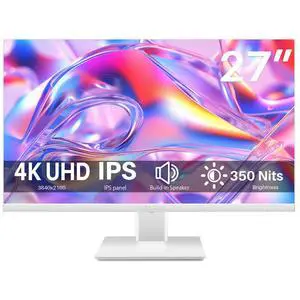 Thinlerian 27 Inch 4K UHD 3840 x 2160 Computer Monitor, IPS Display, Ultra-Thin Bezel, HDMI, DisplayPort, VESA, Build-in Speakers, PC Monitor for Design, Work, Gaming, White Thinlerian 27 Inch 4K UHD 3840 x 2160 Computer Monitor, IPS Display, Ultra-Thin Bezel, HDMI, DisplayPort, VESA, Build-in Speakers, PC Monitor for Design, Work, Gaming, White