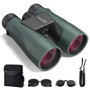 15x56 Binoculars for Adults High Powered - Professional BAK4 FMC Optics for Bird Watching, Stargazing, Hunting, Travel & Cruise - 22mm Large Eyepiece for Wide View & Eye Comfort - Green 15x56 Binoculars for Adults High Powered - Professional BAK4 FMC Optics for Bird Watching, Stargazing, Hunting, Travel & Cruise - 22mm Large Eyepiece for Wide View & Eye Comfort - Green