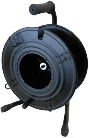 Audio2000'S ADC271B Heavy-Duty Portable All Metal Cable Reel/Cord Reel, Capacity: 722 feet of 6mm Cord Audio2000'S ADC271B Heavy-Duty Portable All Metal Cable Reel/Cord Reel, Capacity: 722 feet of 6mm Cord