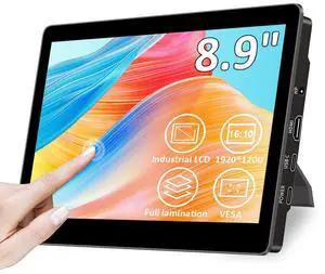 8.9 inch Touch Monitor with Stand| 1920 * 1200 |16:10|450Nits|Optical Bonding| HDMI/USB-C Port|Small Monitor for Mini PC Laptop Mac mini 8.9 inch Touch Monitor with Stand| 1920 * 1200 |16:10|450Nits|Optical Bonding| HDMI/USB-C Port|Small Monitor for Mini PC Laptop Mac mini