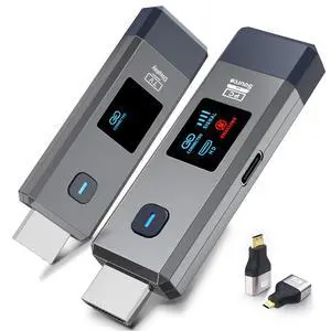 Wireless HDMI Transmitter and Receiver 328ft/100m 4K Decode Input Plug&Play | 1080P Output 2.4G/5.8G for Audio and Video to Monitor from Computer/Projector/TV Box Wireless HDMI Transmitter and Receiver 328ft/100m 4K Decode Input Plug&Play | 1080P Output 2.4G/5.8G for Audio and Video to Monitor from Computer/Projector/TV Box