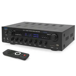 400w Home Entertainment Amplifier with Bluetooth - Karaoke Optimized with Dual Mic Inputs with Reverb and Delay, Hi Def in and Out for Home Theater, USB-A Input, SD Card, FM Radio - PHDA6BT 400w Home Entertainment Amplifier with Bluetooth - Karaoke Optimized with Dual Mic Inputs with Reverb and Delay, Hi Def in and Out for Home Theater, USB-A Input, SD Card, FM Radio - PHDA6BT