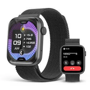 Black Smart Watch for Men, 1.9" AMOLED AOD, DA GPT AI, Magnetic Band, Blood Pressure/SpO2 Monitor, 24/7 Heart Rate/Sleep, IP68 Waterproof Fitness Tracker, Tech Gift, iOS Android Black Smart Watch for Men, 1.9" AMOLED AOD, DA GPT AI, Magnetic Band, Blood Pressure/SpO2 Monitor, 24/7 Heart Rate/Sleep, IP68 Waterproof Fitness Tracker, Tech Gift, iOS Android