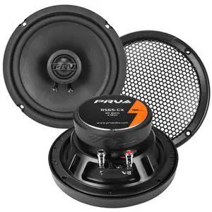 6.5 Inch 2-Way Car Coaxial Speakers 160 Watts per Pair 4 Ohm RS65-CX, Premium Speaker Built-in Neodymium Tweeters with Grill Included - Great for Car Stereo Sound System (Pair) 6.5 Inch 2-Way Car Coaxial Speakers 160 Watts per Pair 4 Ohm RS65-CX, Premium Speaker Built-in Neodymium Tweeters with Grill Included - Great for Car Stereo Sound System (Pair)