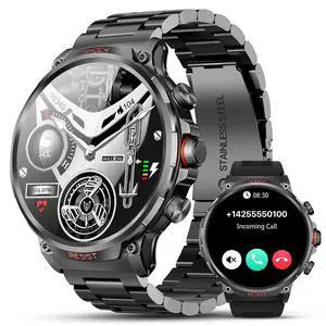 Military Rugged Smart Watches for Men, 1.85" HD Tactical Fitness Tracker | Answer/Make Calls, 710mAh Battery, 100+ Sports Modes, Heart Rate/SpO2/Sleep Monitor, IP67 Waterproof, for Android iOS Military Rugged Smart Watches for Men, 1.85" HD Tactical Fitness Tracker | Answer/Make Calls, 710mAh Battery, 100+ Sports Modes, Heart Rate/SpO2/Sleep Monitor, IP67 Waterproof, for Android iOS