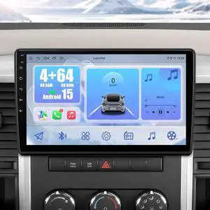 4G+64G Car Stereo for Dodge RAM 1500 Radio 2009-2012: Android 15 Car Radio Upgrade for Dodge Ram 1500 2500 3500, Wireless/Wire Carplay&Android Auto/Bluetooth/WiFi/GPS/FM SWC/Backup Camera 4G+64G Car Stereo for Dodge RAM 1500 Radio 2009-2012: Android 15 Car Radio Upgrade for Dodge Ram 1500 2500 3500, Wireless/Wire Carplay&Android Auto/Bluetooth/WiFi/GPS/FM SWC/Backup Camera