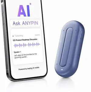 Note Pod P1 AI Voice Recorder, Transcribe &Summarize, Wearable AI Note taker for Meetings, Calls & Productivity, Wi-Fi Sync, Support 120+ Languages, 64GB, Cosmic Blue Note Pod P1 AI Voice Recorder, Transcribe &Summarize, Wearable AI Note taker for Meetings, Calls & Productivity, Wi-Fi Sync, Support 120+ Languages, 64GB, Cosmic Blue
