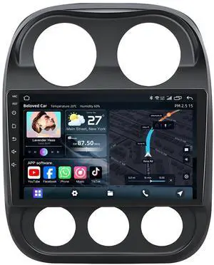 5GWi-Fi Car Radio Stereo for Jeep Patriot Compass 2010-2016: 1280 * 800HD (Online Upgrade OTA System) Built-in Carplay Andriod Auto, FM Bluetooth5.0 with GPS Navigation Backup Camera&SWC 2+32G 5GWi-Fi Car Radio Stereo for Jeep Patriot Compass 2010-2016: 1280 * 800HD (Online Upgrade OTA System) Built-in Carplay Andriod Auto, FM Bluetooth5.0 with GPS Navigation Backup Camera&SWC 2+32G