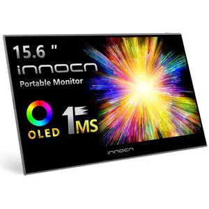 15.6" OLED Portable Monitor Full HD 1080P 100% DCI-P3 1MS 100000:1 USB Computer Mini HDMI Travel Monitor Photo Video Editing Second Ultra Slim for Laptop, Gaming Console 15.6" OLED Portable Monitor Full HD 1080P 100% DCI-P3 1MS 100000:1 USB Computer Mini HDMI Travel Monitor Photo Video Editing Second Ultra Slim for Laptop, Gaming Console