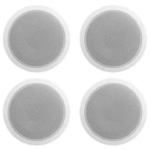 CCL6T 6" 70V Commercial Ceiling Speakers (4-Pack), White, High-Performance Audio, Easy Installation, Wide Sound Dispersion, Perfect for Restaurants and Offices | 10W, 5W, 2.5W Transformer Terminal Con CCL6T 6" 70V Commercial Ceiling Speakers (4-Pack), White, High-Performance Audio, Easy Installation, Wide Sound Dispersion, Perfect for Restaurants and Offices | 10W, 5W, 2.5W Transformer Terminal Con