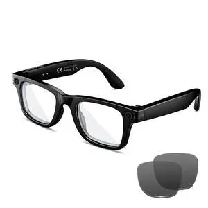 AI Smart Glasses with 8MP Camera, 1080P Video & HD Photo, Bluetooth Audio, AI Voice Assistant, Real-Time Translation, Object Recognition, Noise-Cancel Calls, Photochromic +2 Sunglasses Lenses AI Smart Glasses with 8MP Camera, 1080P Video & HD Photo, Bluetooth Audio, AI Voice Assistant, Real-Time Translation, Object Recognition, Noise-Cancel Calls, Photochromic +2 Sunglasses Lenses