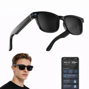 Al Smart Glasses for Women and Men, Smart Glasses with Camera and Bluetooth, Real-Time Translation Glasses with Speakers, 8MP HD Recording Glasses, Open-Ear Smart Sunglasses for Travel, Work, Driving Al Smart Glasses for Women and Men, Smart Glasses with Camera and Bluetooth, Real-Time Translation Glasses with Speakers, 8MP HD Recording Glasses, Open-Ear Smart Sunglasses for Travel, Work, Driving