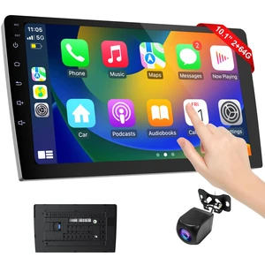 10.1 Inch Cars Radio with Apple Carplay and Android Auto, 2 Din Car Stereo with HD Backup Camera, GPS Navigation, Bluetooth, Voice Control, Mirror Link, FM/AM/AUX for All Vehicles(2+64GB) 10.1 Inch Cars Radio with Apple Carplay and Android Auto, 2 Din Car Stereo with HD Backup Camera, GPS Navigation, Bluetooth, Voice Control, Mirror Link, FM/AM/AUX for All Vehicles(2+64GB)
