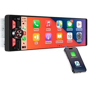 Single Din Car Stereo CarPlay - 6.5" Wireless Android Auto Radio for Truck Incell Touchscreen Radio Dual Subwoofers 4.2-CHN Outputs PD3.0 Type-C Fast Charge Bluetooth USB SWC Single Din Car Stereo CarPlay - 6.5" Wireless Android Auto Radio for Truck Incell Touchscreen Radio Dual Subwoofers 4.2-CHN Outputs PD3.0 Type-C Fast Charge Bluetooth USB SWC