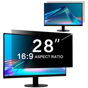 28 Inch Computer Privacy Screen Filter for 16:9 Widescreen Computer Monitor 24.4"x13.7" - Computer Screen Privacy Shield and Anti Blue Light Anti Glare Screen Protector 28 Inch Computer Privacy Screen Filter for 16:9 Widescreen Computer Monitor 24.4"x13.7" - Computer Screen Privacy Shield and Anti Blue Light Anti Glare Screen Protector
