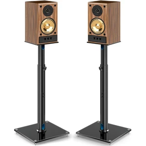 Universal Speaker Stands for Surround Sound with 360° SwivelHeight Adjustable Bookshelf Speakers Stand from 32" to 43" with Cable Management, Speaker Stands Pair with Nonslip Pad Easy Install Universal Speaker Stands for Surround Sound with 360° SwivelHeight Adjustable Bookshelf Speakers Stand from 32" to 43" with Cable Management, Speaker Stands Pair with Nonslip Pad Easy Install