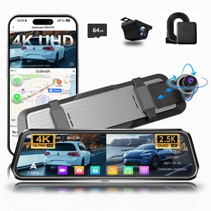 4K+2.5K Mirror Dash Cam for Cars, Night Vision WiFi Reverse Assist IMX415 Sensor, 5.8GHz WiFi, WDR, G-Sensor, Loop Recording, Motion Detection, 64GB Card, Night Vision Reverse Assist,64GB Card 4K+2.5K Mirror Dash Cam for Cars, Night Vision WiFi Reverse Assist IMX415 Sensor, 5.8GHz WiFi, WDR, G-Sensor, Loop Recording, Motion Detection, 64GB Card, Night Vision Reverse Assist,64GB Card