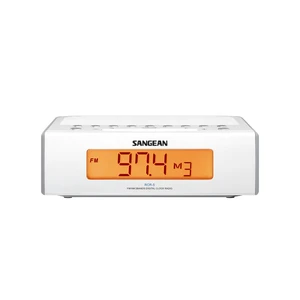 RCR-5 Digital AM/FM Clock Radio, White RCR-5 Digital AM/FM Clock Radio, White