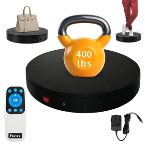 Remote-Controlled Motorized Turntable,Electric Rotating Display Stand,Speed-Adjustable Rotating Platform,Multi-Mode 360° Photography Turntable for 3D Scan,Photography,Showcase(15.8inch/Black) Remote-Controlled Motorized Turntable,Electric Rotating Display Stand,Speed-Adjustable Rotating Platform,Multi-Mode 360° Photography Turntable for 3D Scan,Photography,Showcase(15.8inch/Black)
