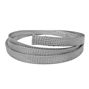 1/2" Stainless Steel Braided Sleeving 304SS Metal Flexible Expandable Mesh Sleeve - 50 Feet 1/2" Stainless Steel Braided Sleeving 304SS Metal Flexible Expandable Mesh Sleeve - 50 Feet